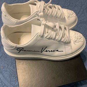 Women’s, Versace Sneakers with Authentication Card. True to size.